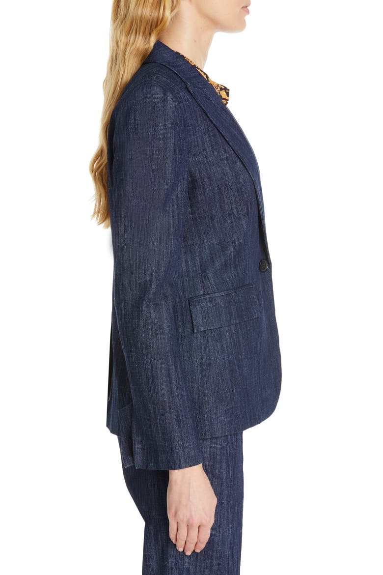 Anilah Blazer, Alternate, color, DARK INDIGO