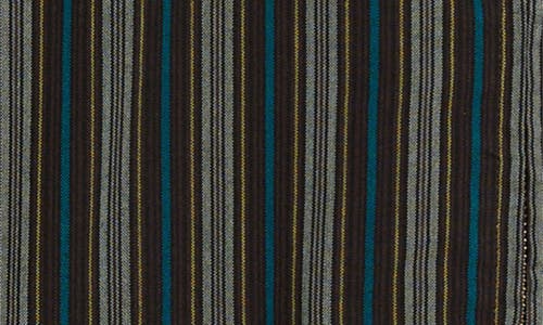 Emily Dawn Long Gender Inclusive Vandyke Stripe Jacquard Jacket In Black