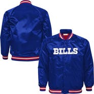 Mitchell & Ness Youth Mitchell & Ness  Royal Buffalo Bills Lightweight Full-Snap Satin Jacket