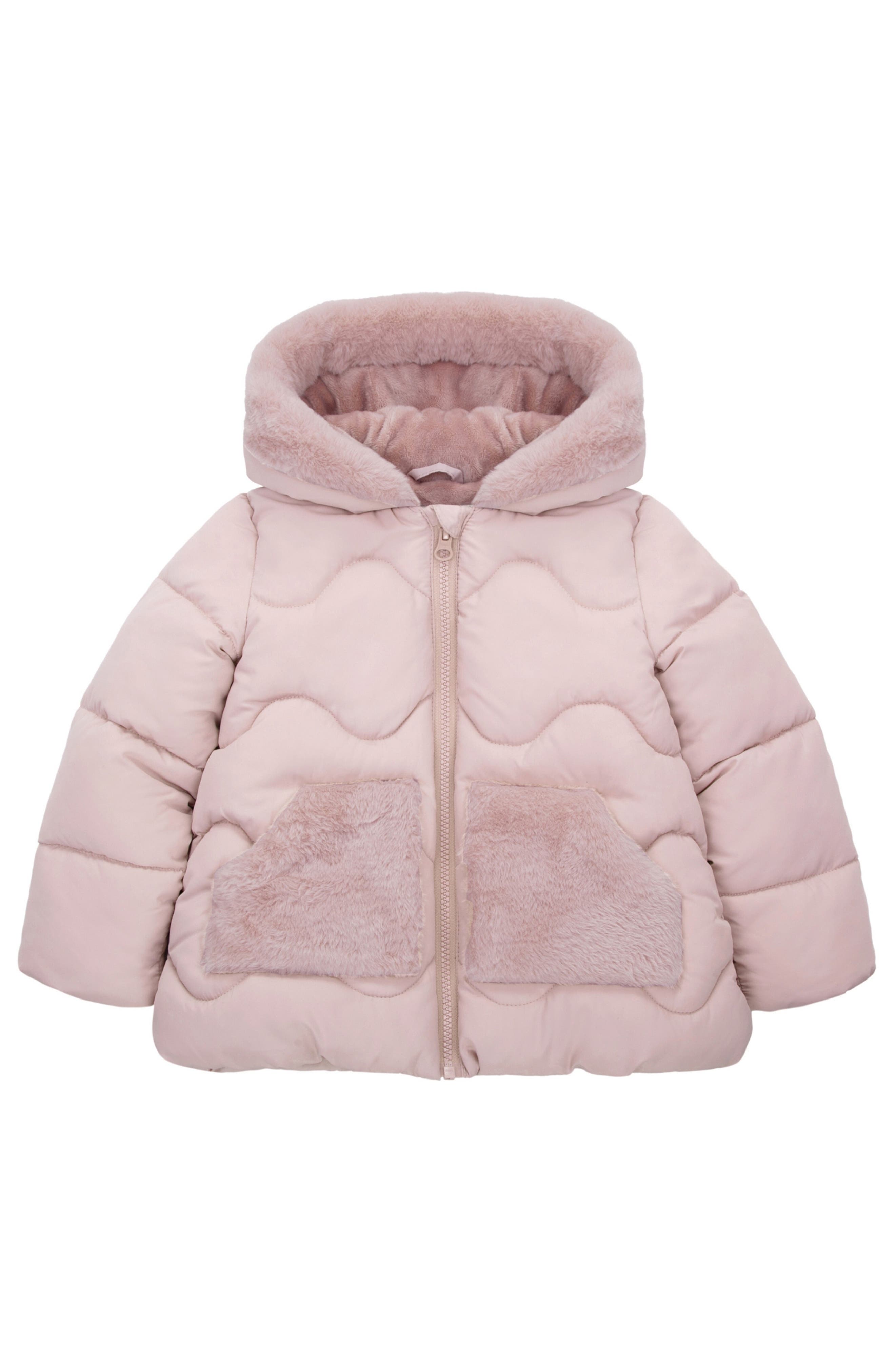 Rokka&Rolla Toddler Boys' Puffer Jacket - Water-Resistant Sherpa Lined Winter Coat With Removable Hood