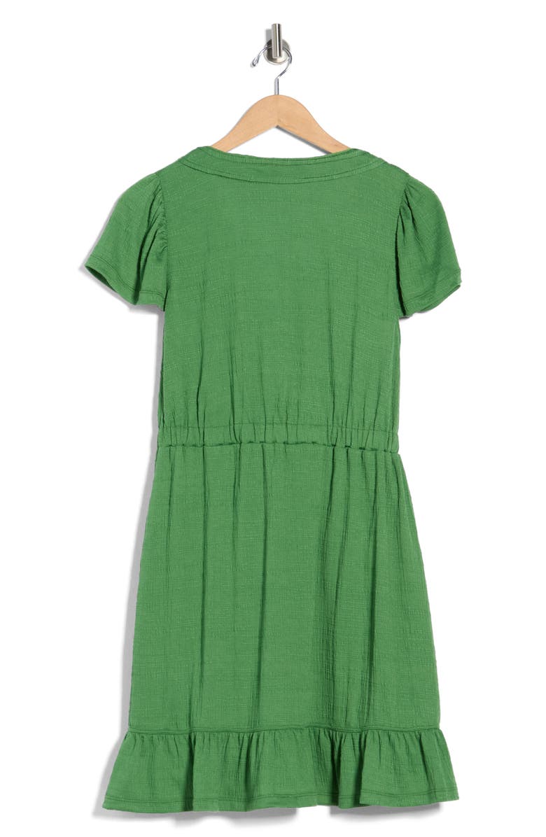 MAX STUDIO V-neck Jersey Dress, Alternate, color, Green