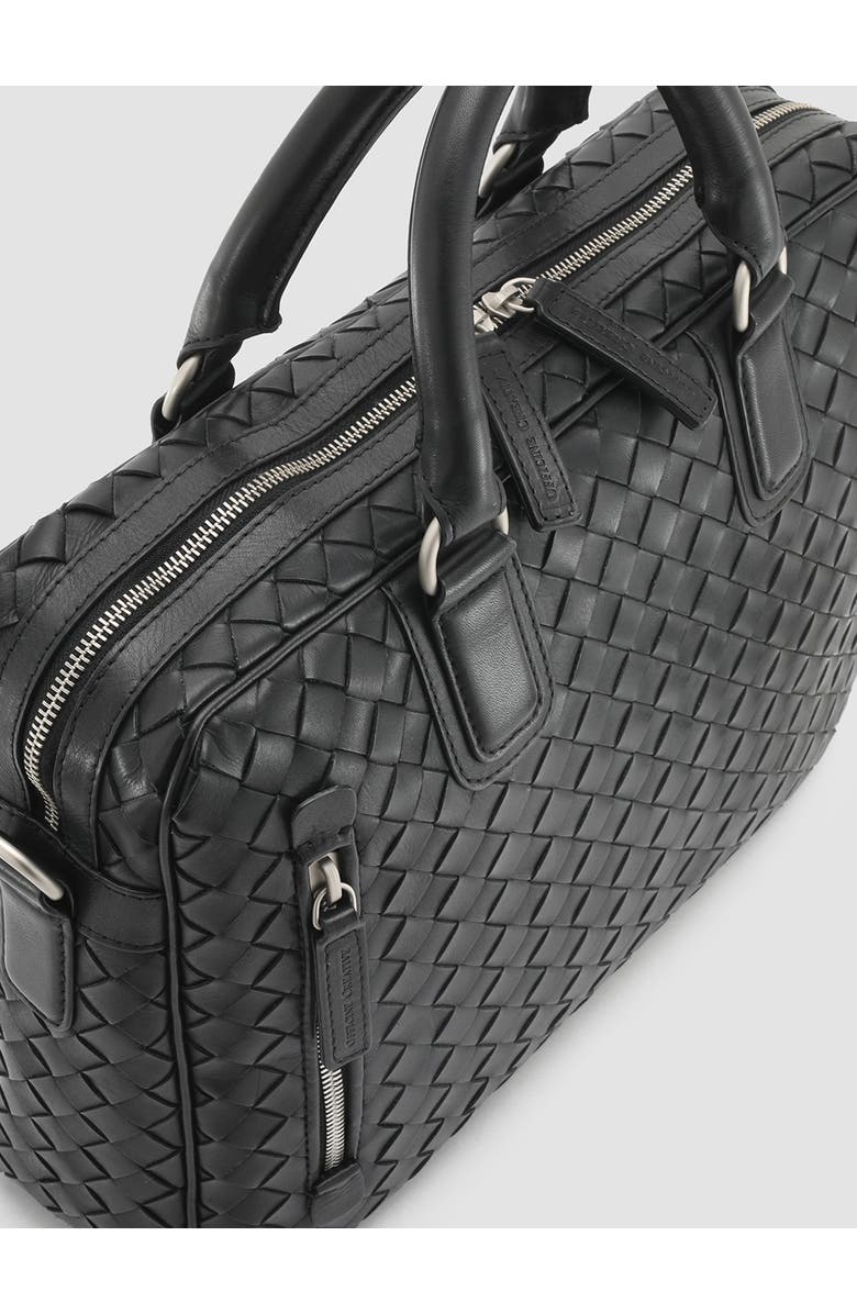 Officine Creative Armor 011 Hand-Woven Shoulder Bag, Alternate, color, Black