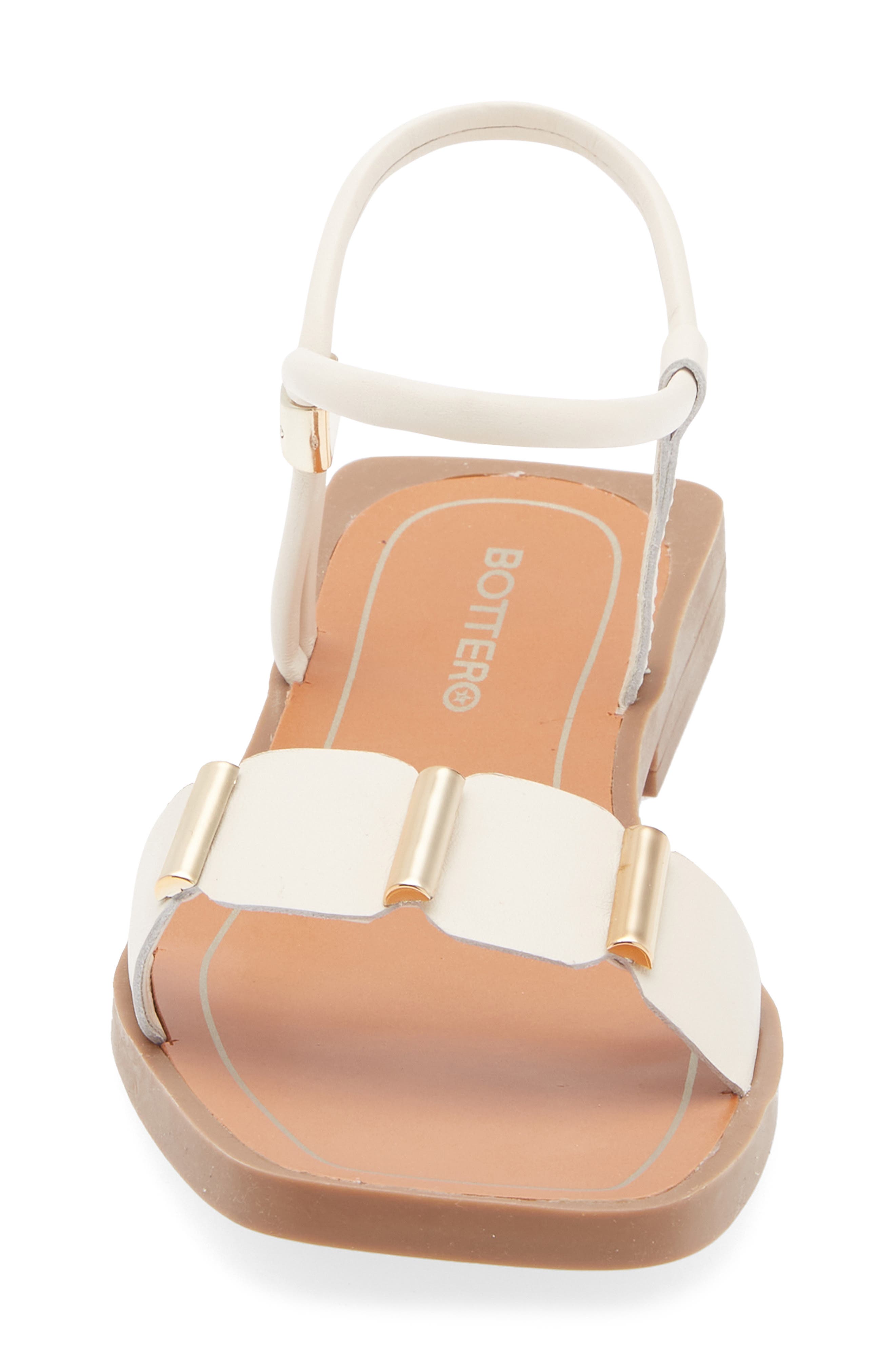 Bottero Leather Ankle Strap Sandal, Alternate, color, Marfim 23