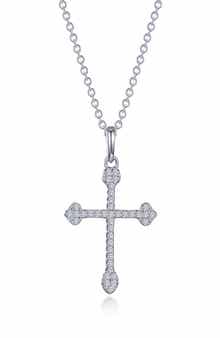 Lafonn Maltese Cross Pendant Necklace
