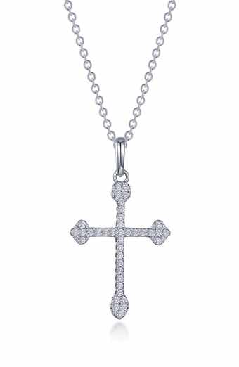 Lafonn Maltese Cross Pendant Necklace