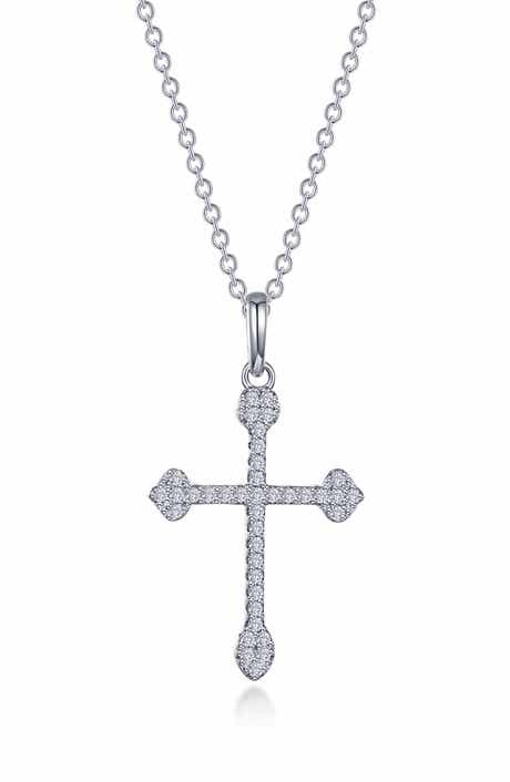 Lafonn Maltese Cross Pendant Necklace