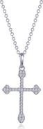 Lafonn Maltese Cross Pendant Necklace