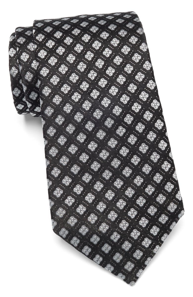 Duchamp Floral Medallion Silk Tie, Main, color,