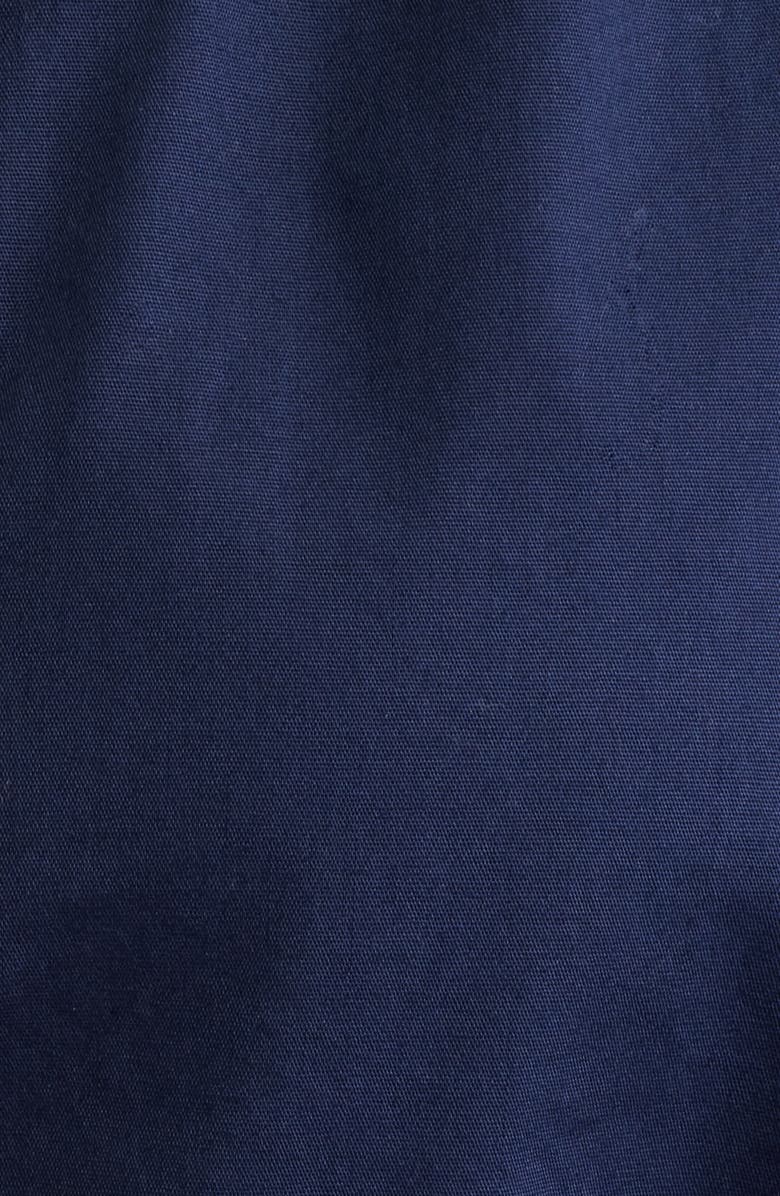 Vince Camuto Embroidered Ruffle Tie Waist Dress, Alternate, color, Navy