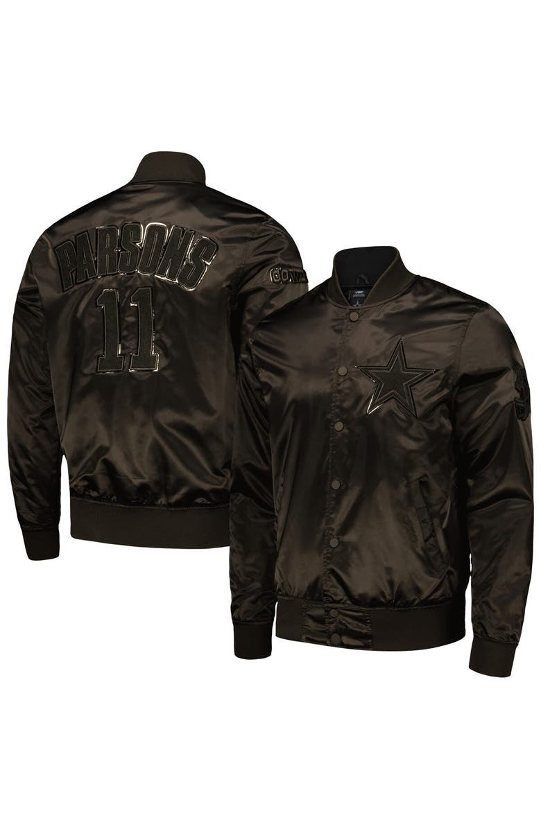 PRO STANDARD Men's Pro Standard Micah Parsons Black Dallas Cowboys Player Full-Snap Jacket, Alternate, color, 