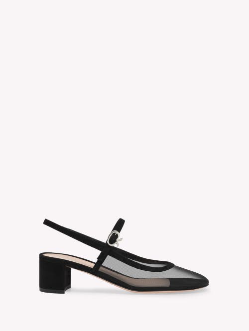 Gianvito Rossi 45mm Francoise Pumps In Black