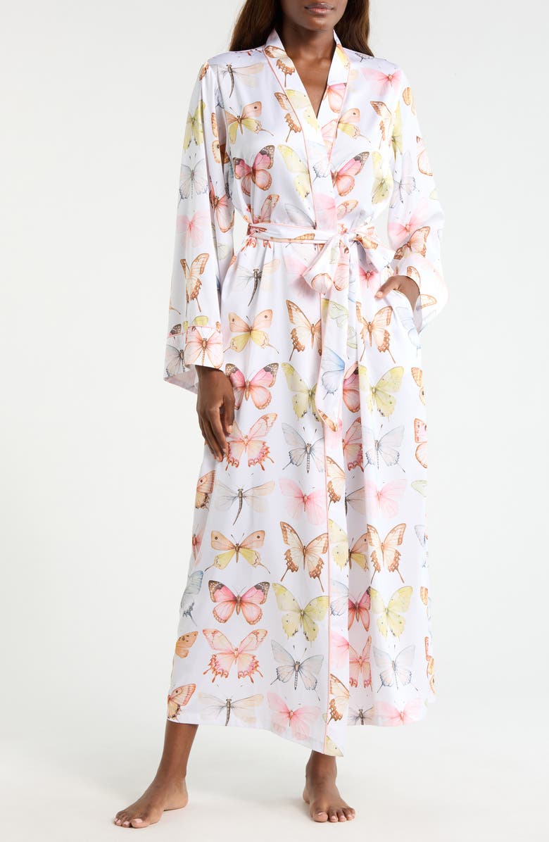 KILO BRAVA Print Maxi Robe, Main, color, Pastel Wings