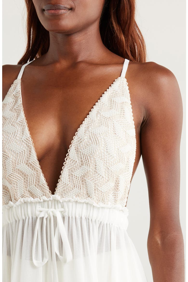 Kerry Cover-Up Minidress, Alternate, color, WHITE W/ NEUTRAL