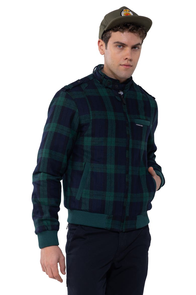 Wool Iconic Racer Jacket, Alternate, color, Green