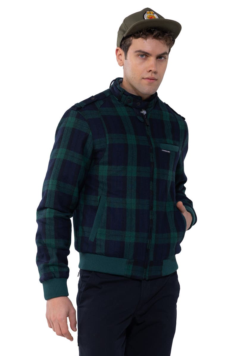 Members Only Wool Iconic Racer Jacket, Alternate, color, Green