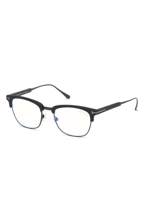 Tom Ford 52mm Geometric Blue Light Blocking Optical Glasses