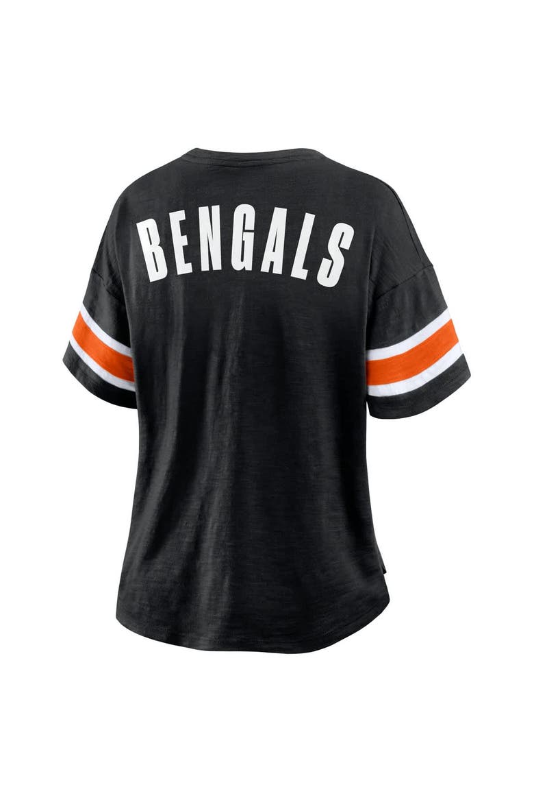 Women's Fanatics Black Cincinnati Bengals Redzone Curl Route T-Shirt, Alternate, color, Black