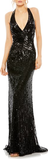 Mac Duggal ★ SEQUINED SLEEVELESS EMBELLISHED NECKLINE GOWN Mac Duggal ☆ SEQUINED SLEEVELESS EMBELLISHED NECKLINE GOWN