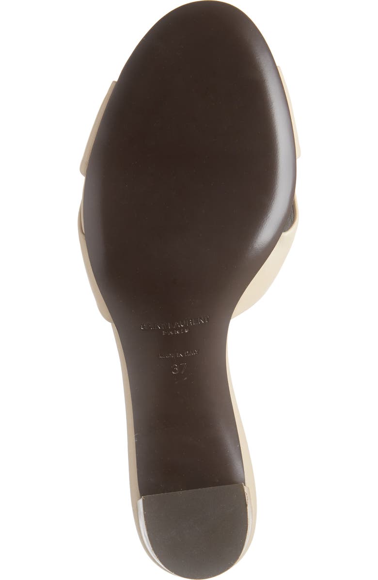 Saint Laurent Bianca Knot Slip-On Sandal, Alternate, color,