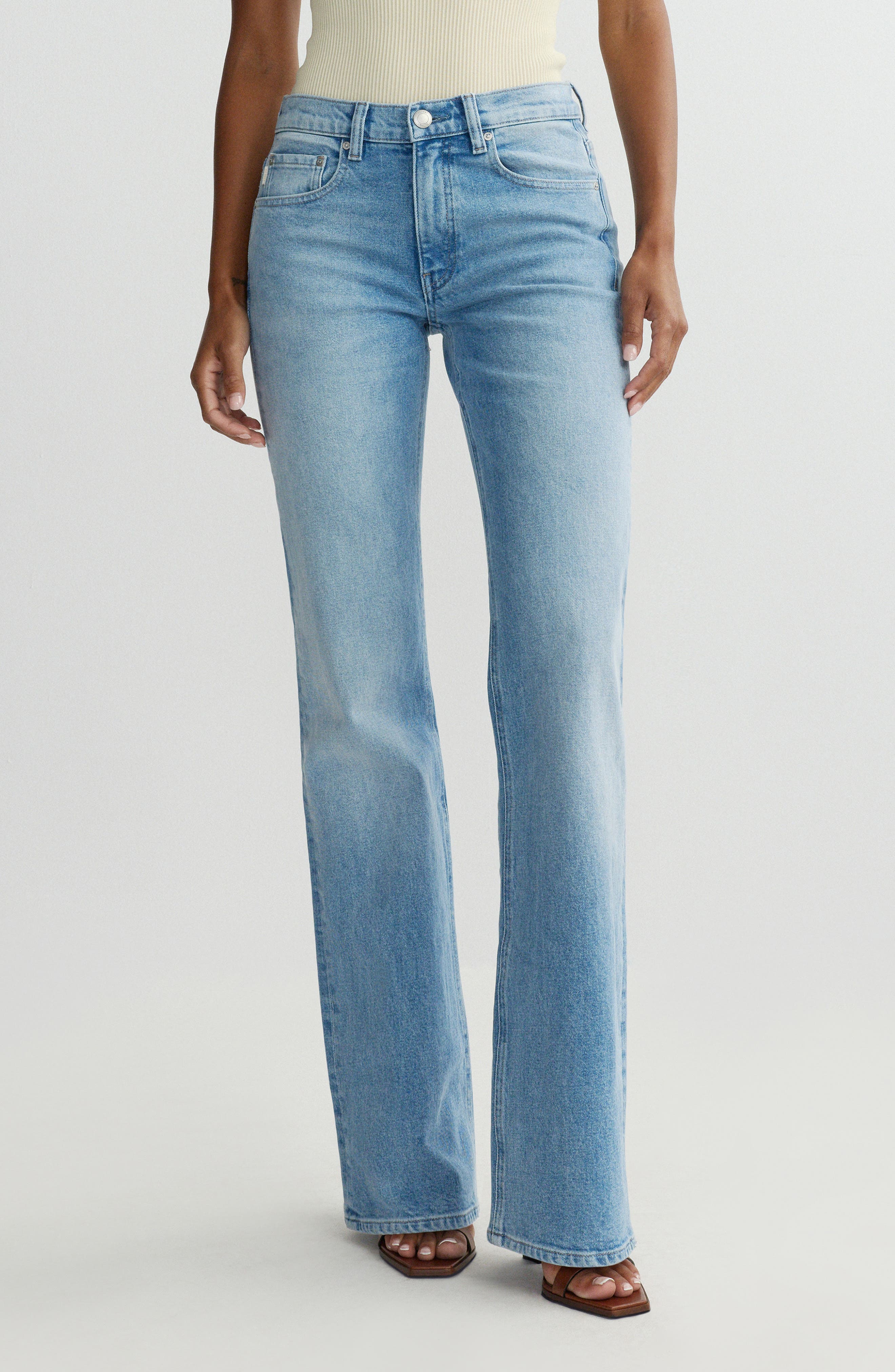 Bella Mid Rise Slim Bootcut Jeans