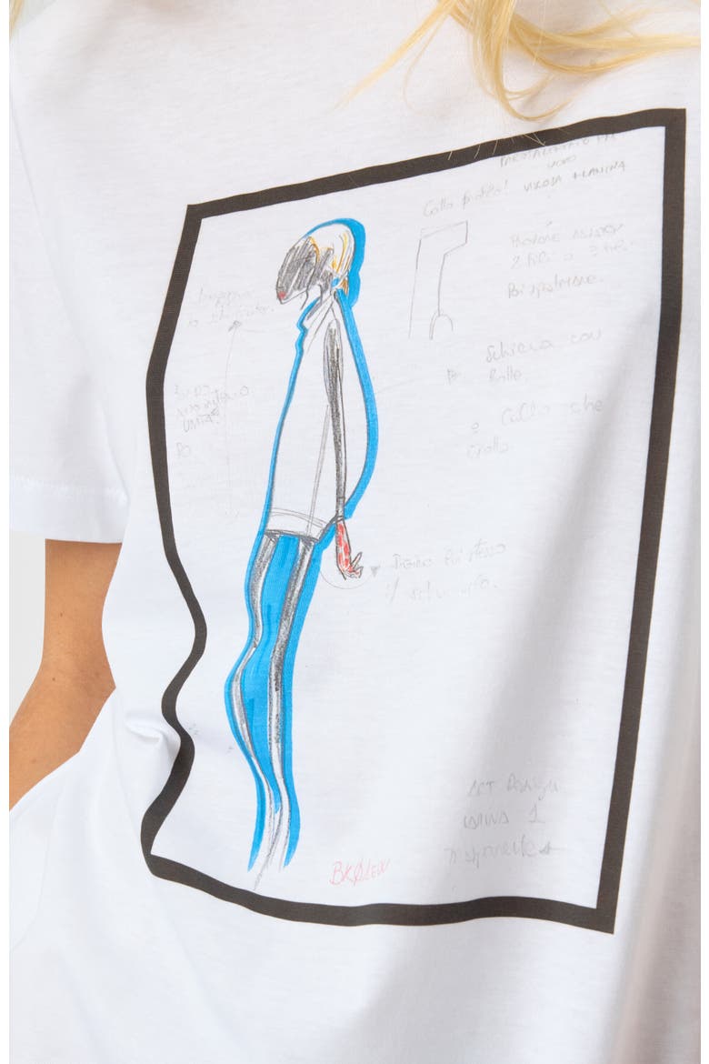Printed Jersey T-shirt, Alternate, color, White