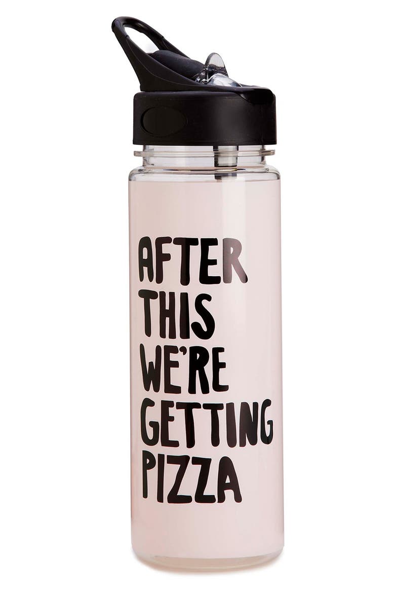 After This, We're Getting Pizza 20-Ounce Water Bottle, Alternate, color, PINK