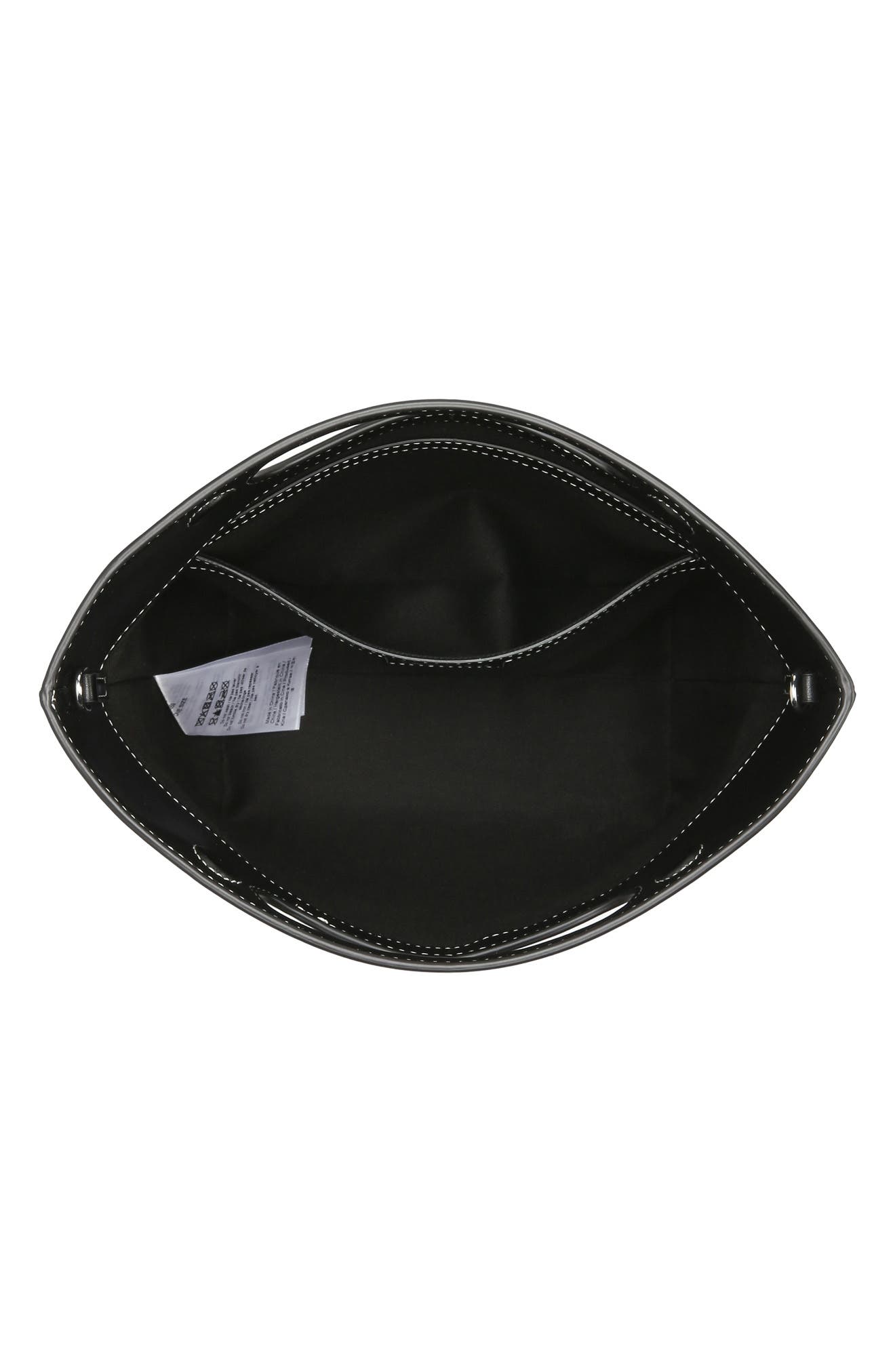 Ganni Small Smiley Canvas Tote Bag, Alternate, color, 