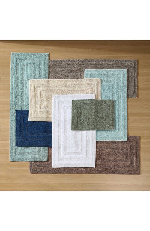 Eddie Bauer Logan Reversible Bath Mat Set In Dark Blue