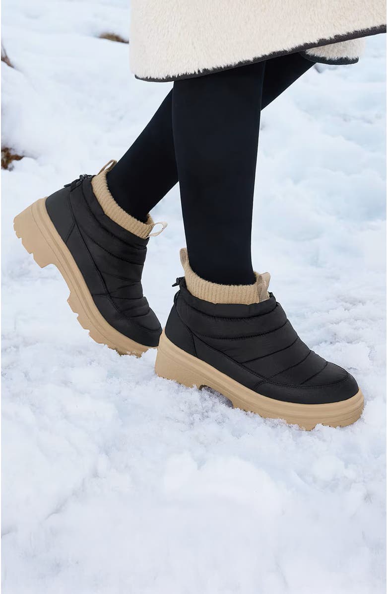 VIVAIA Waterproof PufferTherm Warm Boots, Alternate, color, Black/Desert