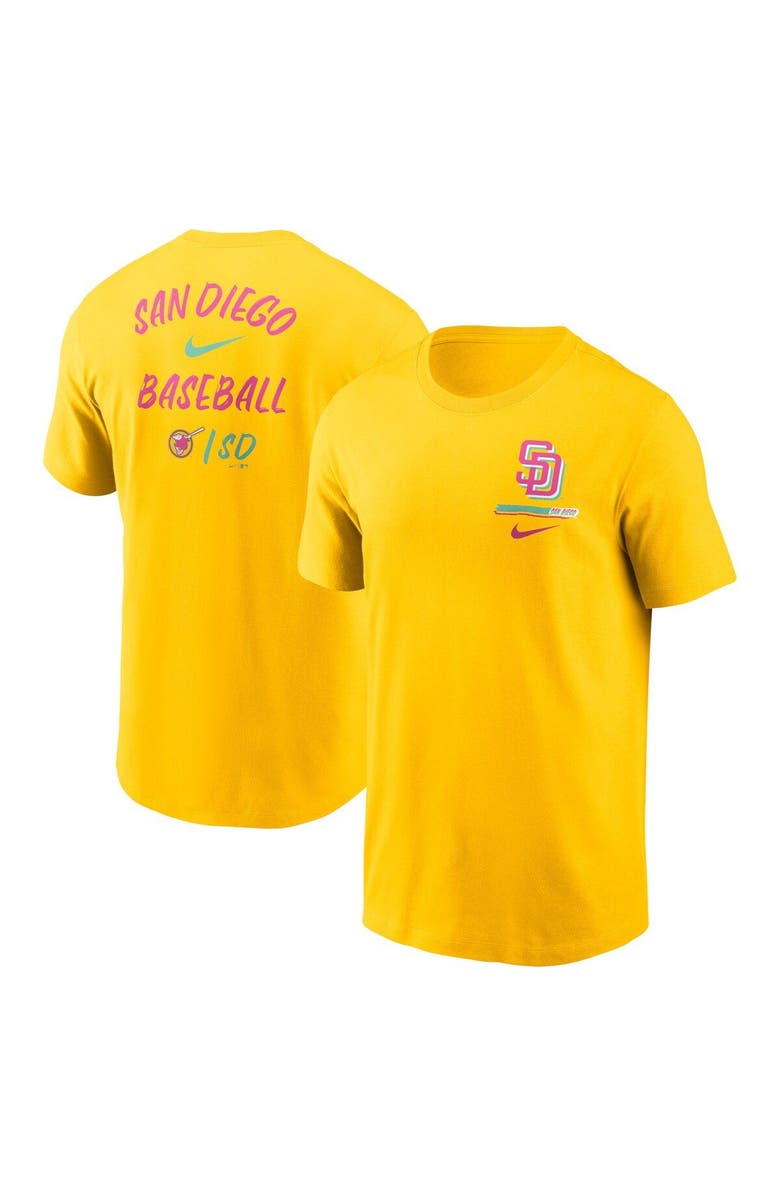 Nike Men's Nike Gold San Diego Padres City Connect 2-Hit T-Shirt, Main, color,