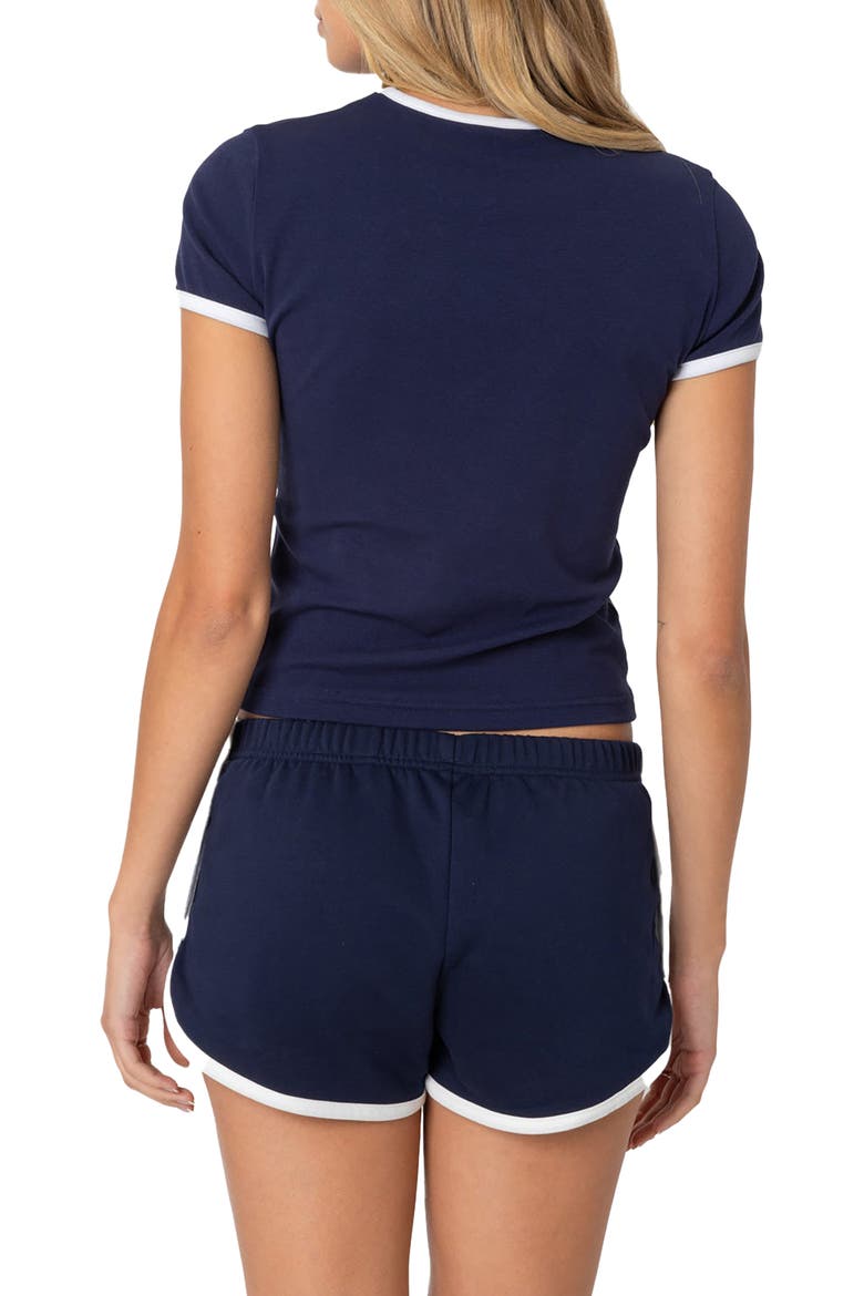 California Crop Graphic T-Shirt, Alternate, color, NAVY