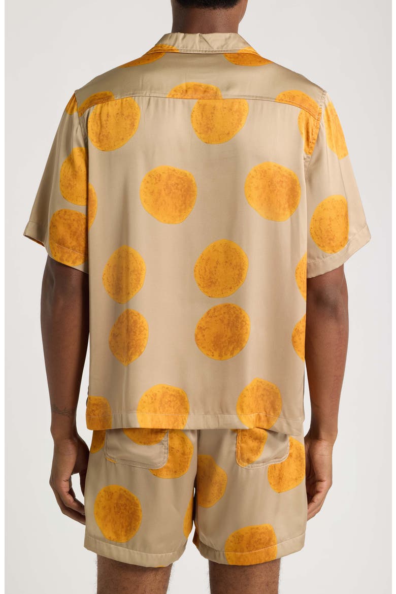 Curly Camp Shirt, Alternate, color, TAN