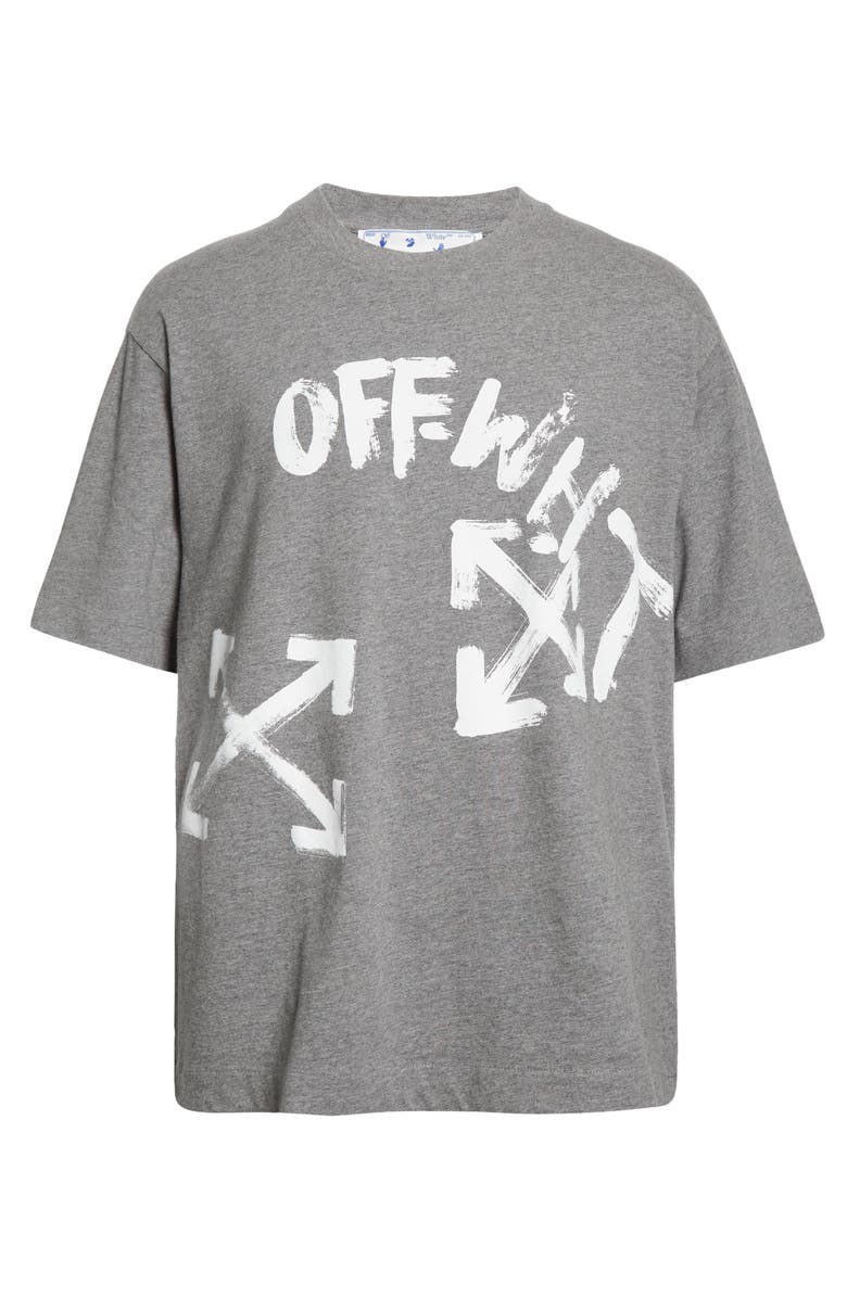 Off-White Paint Script Logo Cotton Graphic Tee, Alternate, color, 