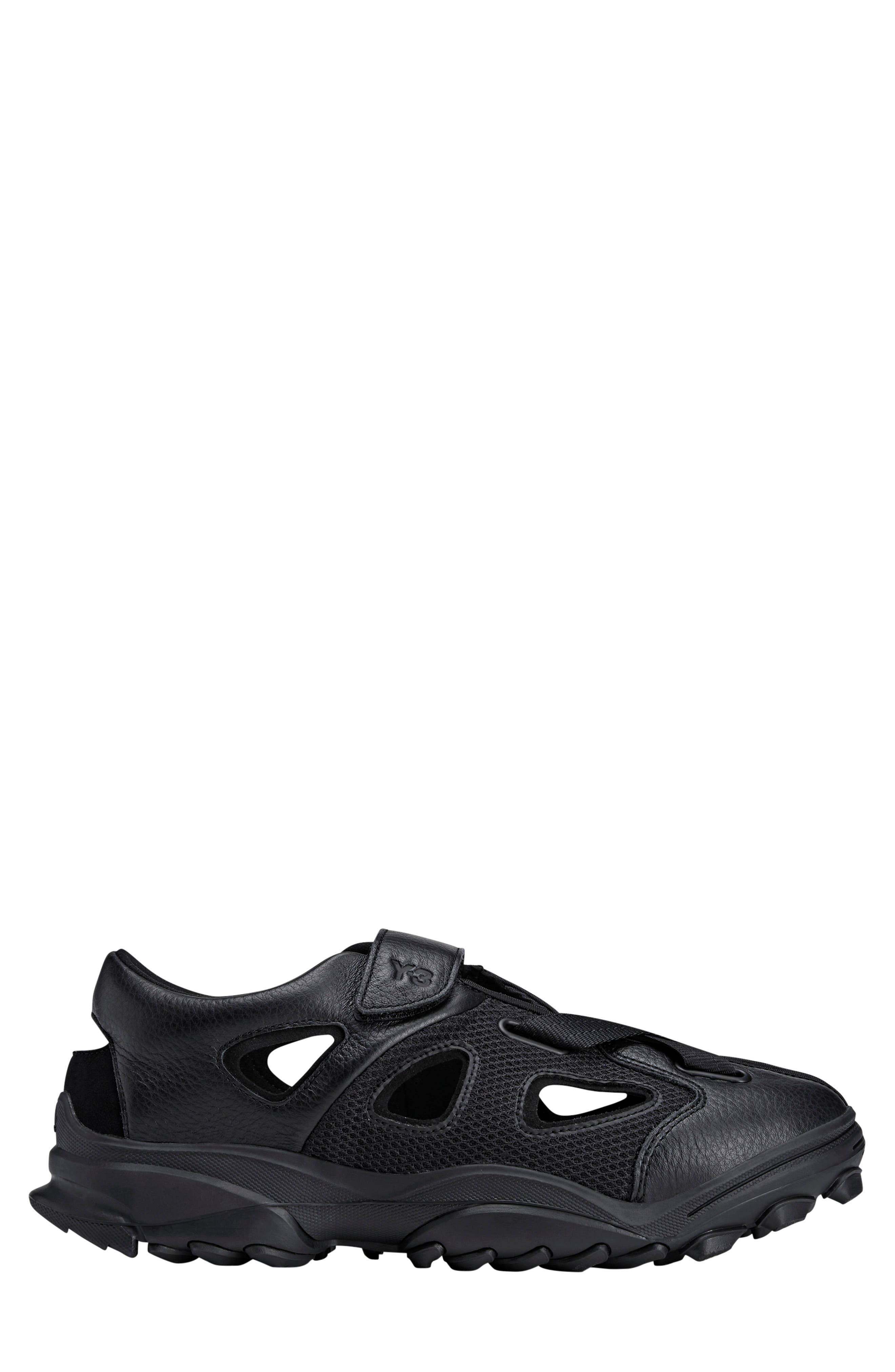 Y-3 GSG9 Sandal, Alternate, color, BLACK