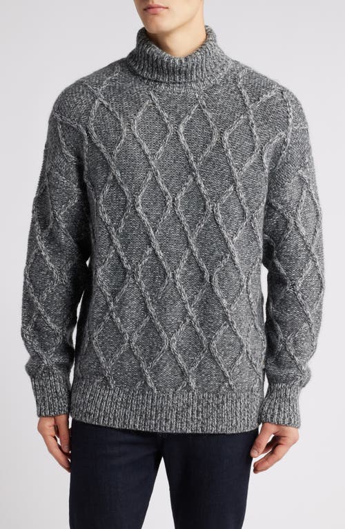 Shop Hugo Boss Boss Estupendo Diamond Stitch Sweater In Medium Grey