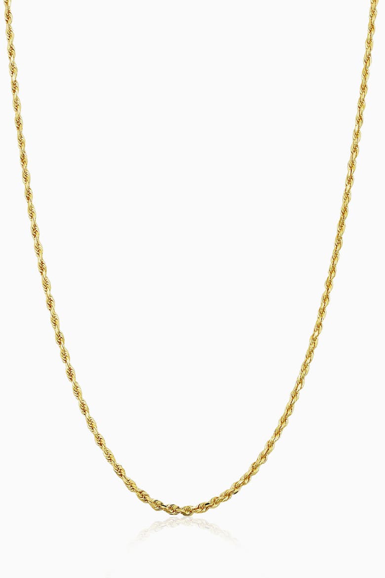10K Gold Roman Rope Chain Necklace, Main, color, Yellow Gold