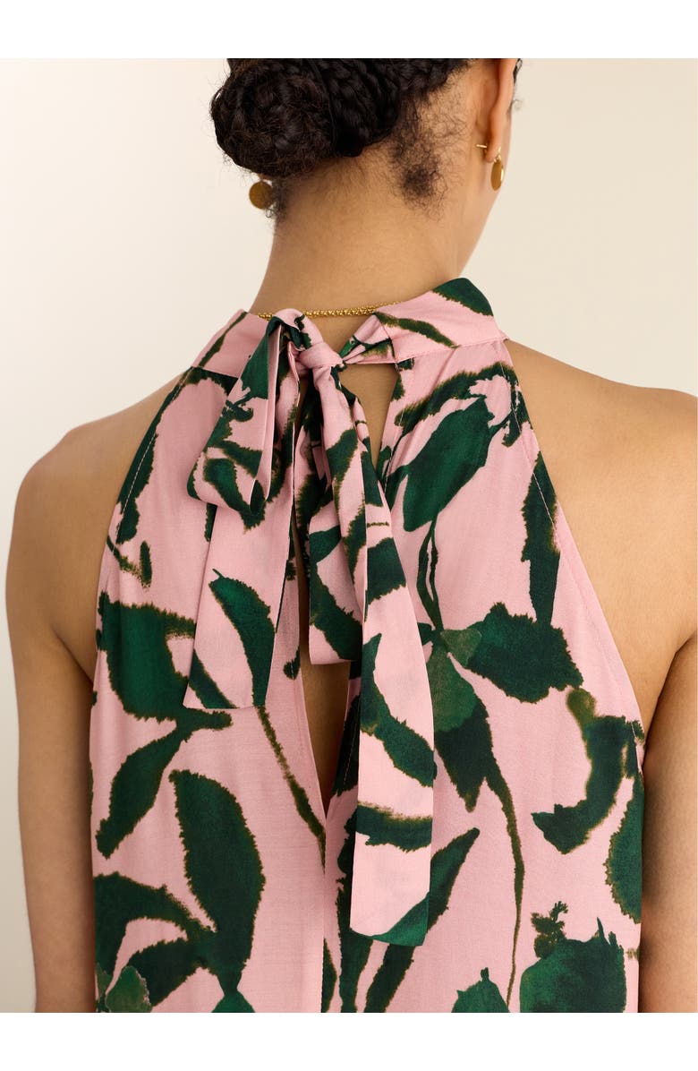 Baukjen Anouk printed Sleeveless Maxi dress, Alternate, color, Pink Palm Print