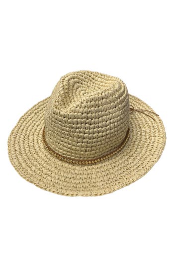 Marcus Adler Straw Panama In Brown