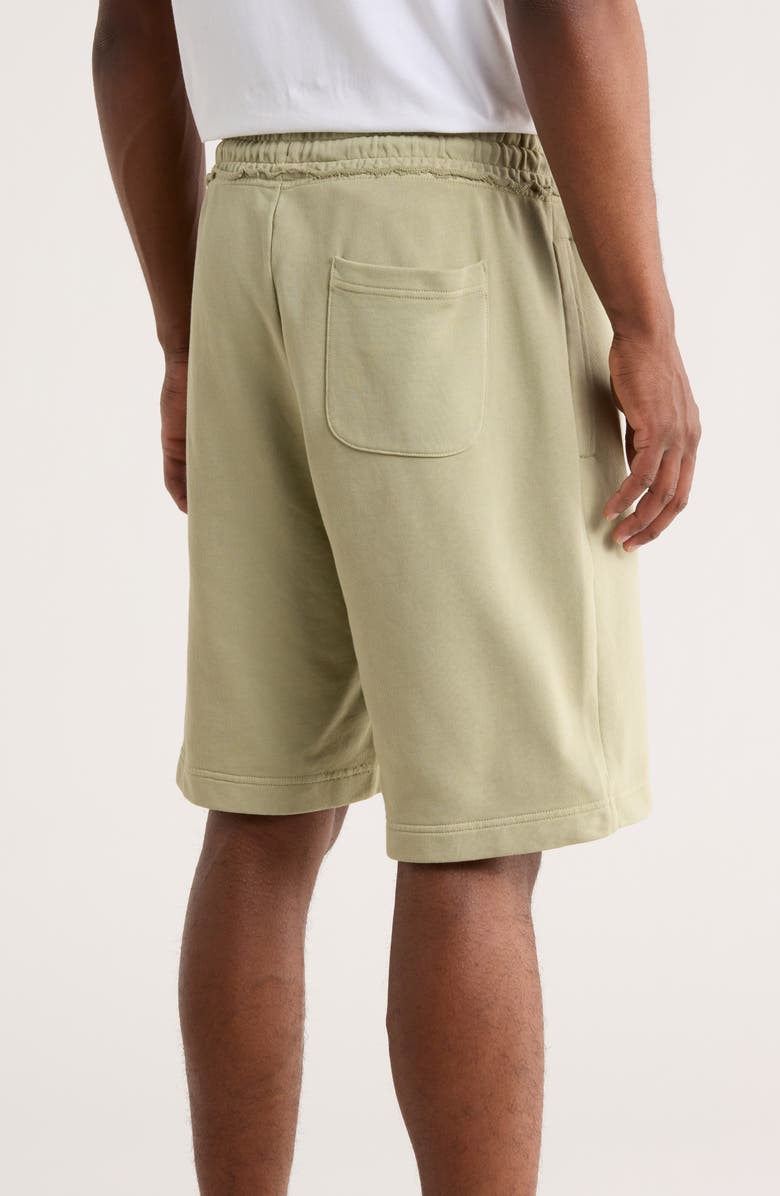 HUGO Distrell Cotton Shorts, Alternate, color, Green