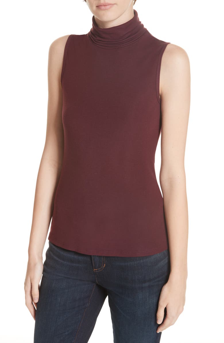 Theory 'Wendel' Sleeveless Turtleneck Top, Main, color,