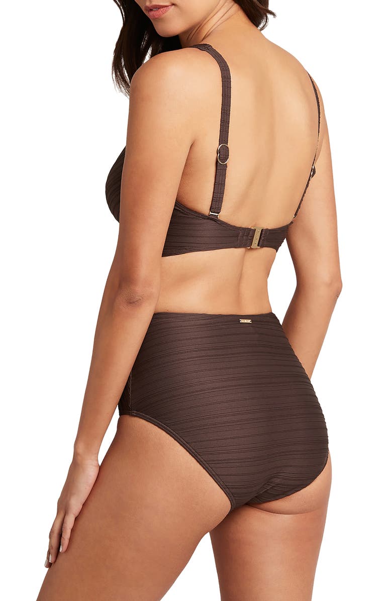 Sea Level High Waist Bikini Bottoms, Alternate, color,