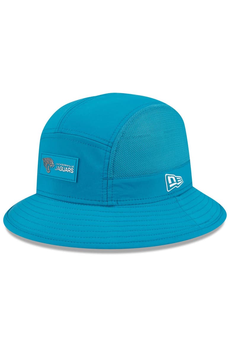 Men's New Era Teal Jacksonville Jaguars 2025 Sideline  Bucket Hat, Main, color, Teal