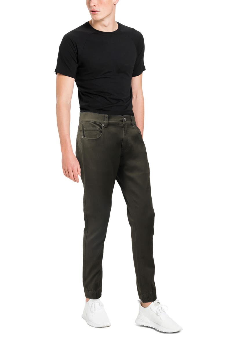 Slim Fit Jogger Jeans, Alternate, color, OLIVE