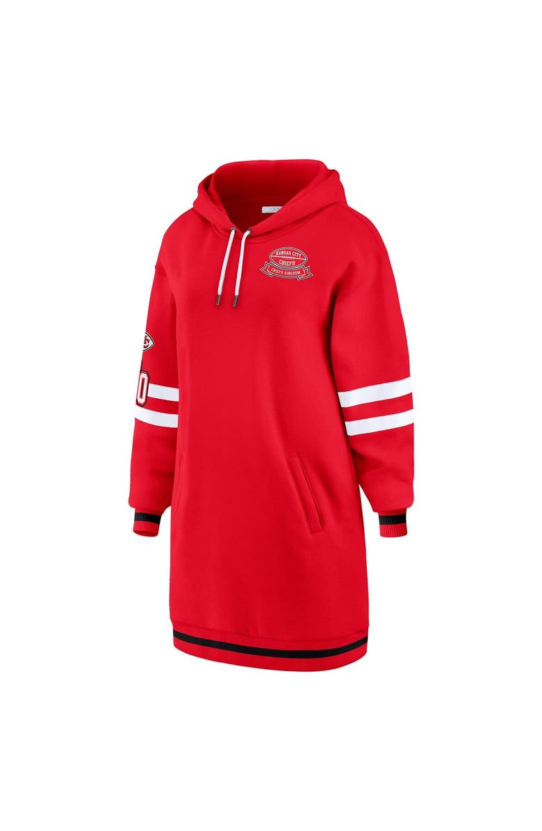 WEAR by Erin Andrews Women's WEAR by Erin Andrews Red Kansas City Chiefs Hoodie Dress, Alternate, color, Red