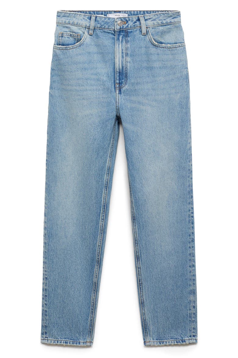 Mom2000 High Waist Straight Leg Jeans, Alternate, color, MEDIUM BLUE