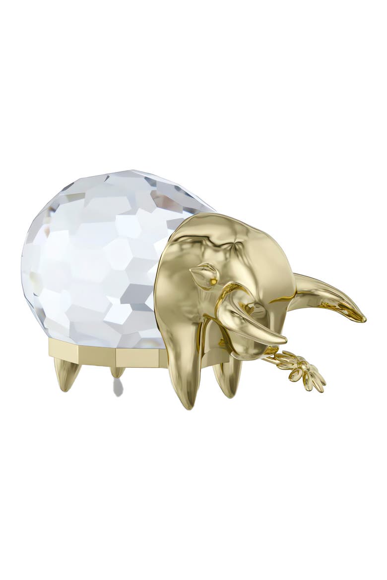 Crystal Zodiac Figurine, Alternate, color, GOLD TONE-TAURUS