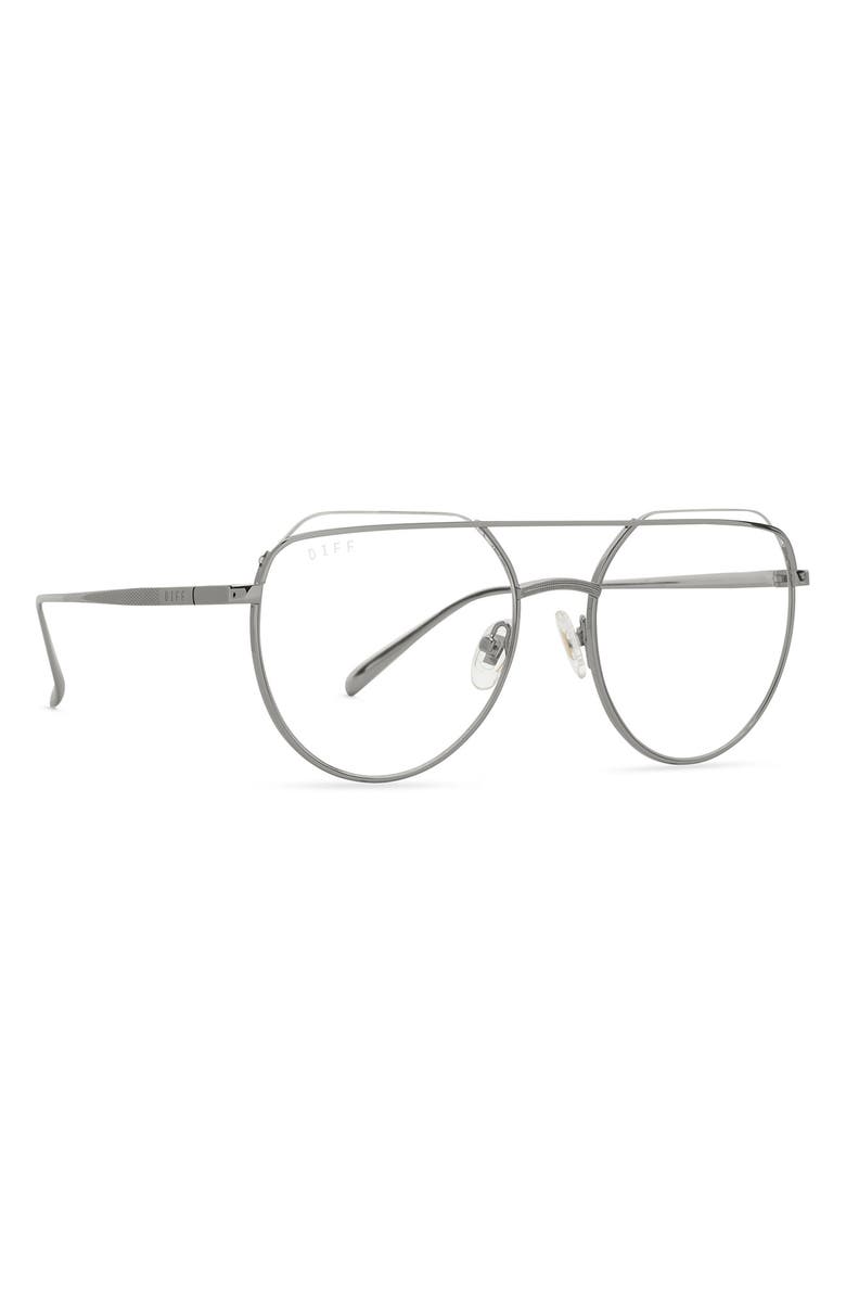 DIFF Rayne 54mm Aviator Optical Glasses, Alternate, color,