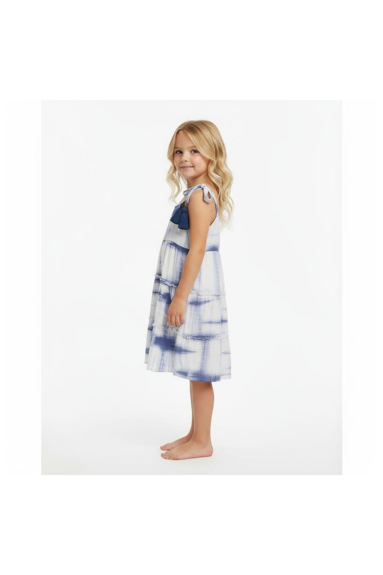 Bella Girls Shoulder Tie Sundress, Alternate, color, Blue