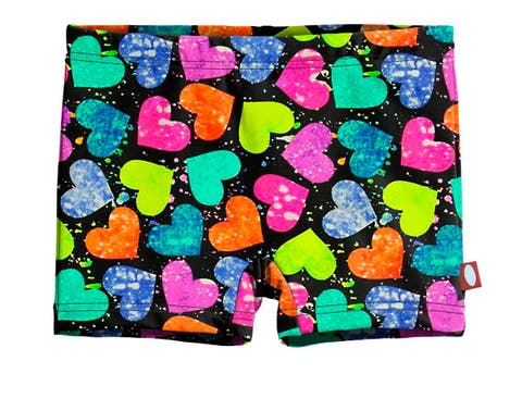 Girls UPF 50+ Printed Swim Boy Shorts (Toddler/Kids)