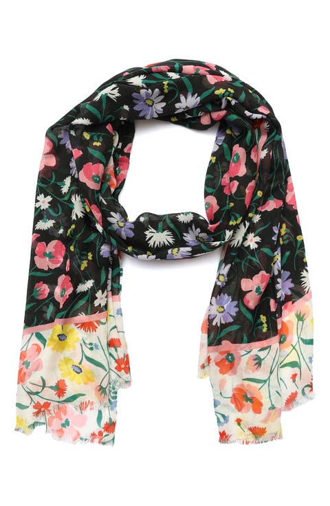 spring bouquet oblong scarf